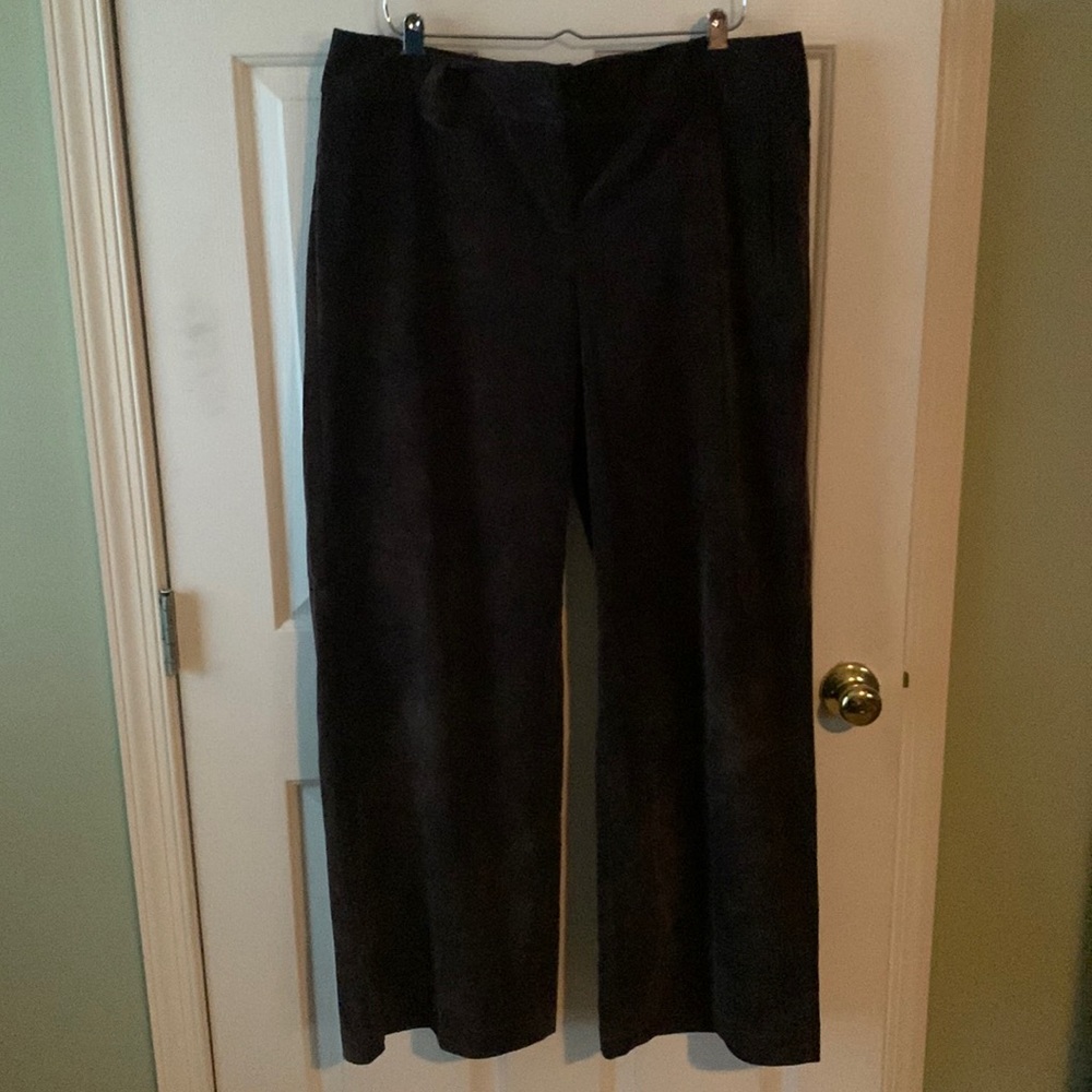 Super comfortable wide, leg, chocolate, brown, Michael Kors, corduroy pants